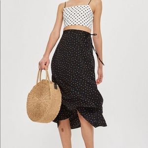 Topshop Multicolour Polkadot Skirt